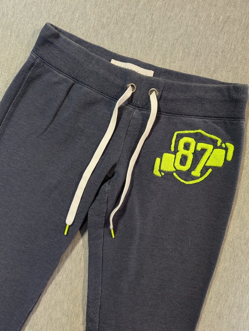 Aeropostale "87" Joggers Women's Small Blue Neon Green Y2K